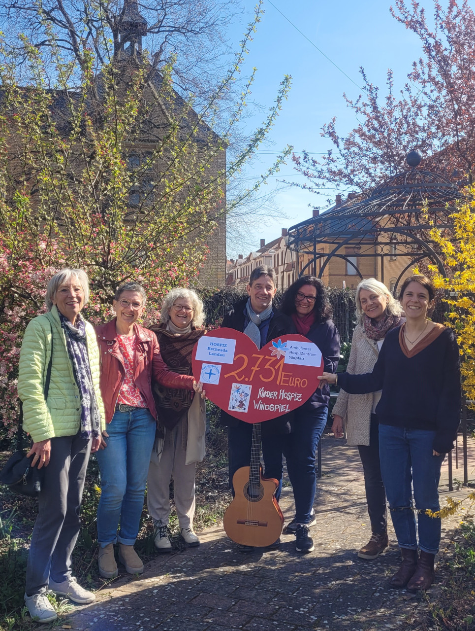 Spendenübergabe Benefizkonzert 2023 Andrea Knecht sowie Ivo und Marion Pügner