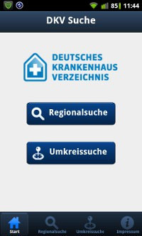 Krankenhaussuche als App