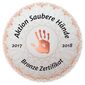 Aktion Saubere Hände Bronze Zertifikat